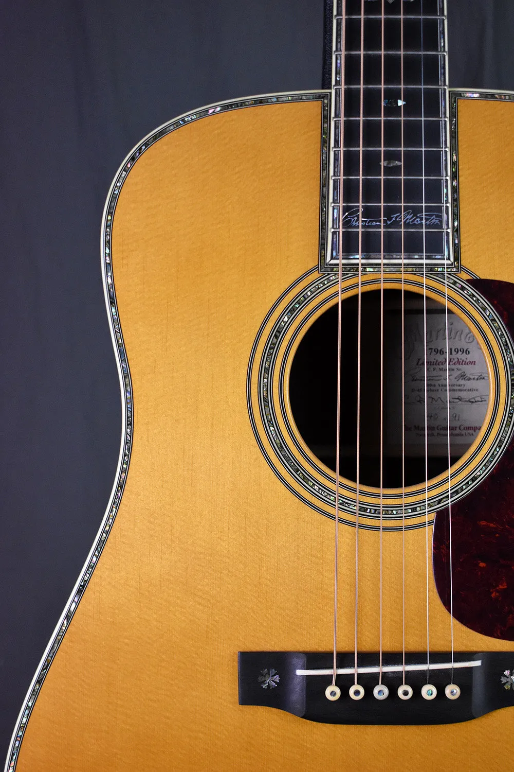 1996 Martin C.F. Martin Sr. 200th Anniversary D-45 Deluxe Commemorative #40 of 91