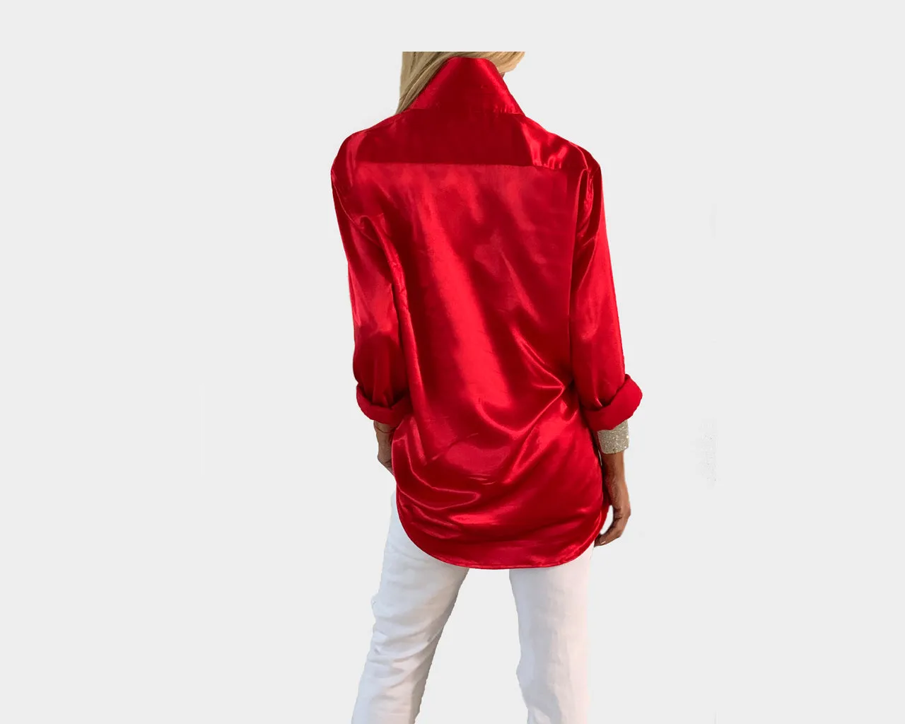 56 Red Rush Royale long Sleeve Dress Shirt - The Milano