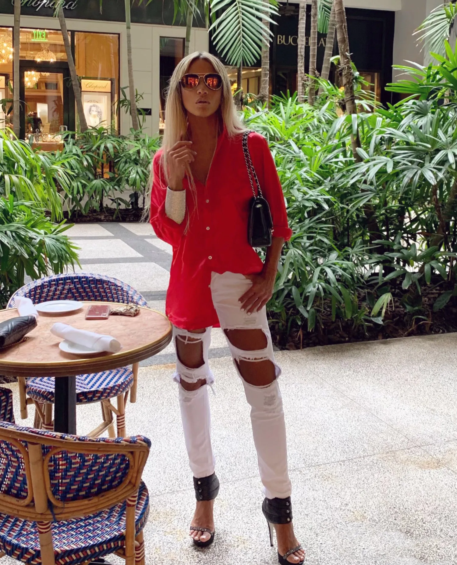56 Red Rush Royale long Sleeve Dress Shirt - The Milano