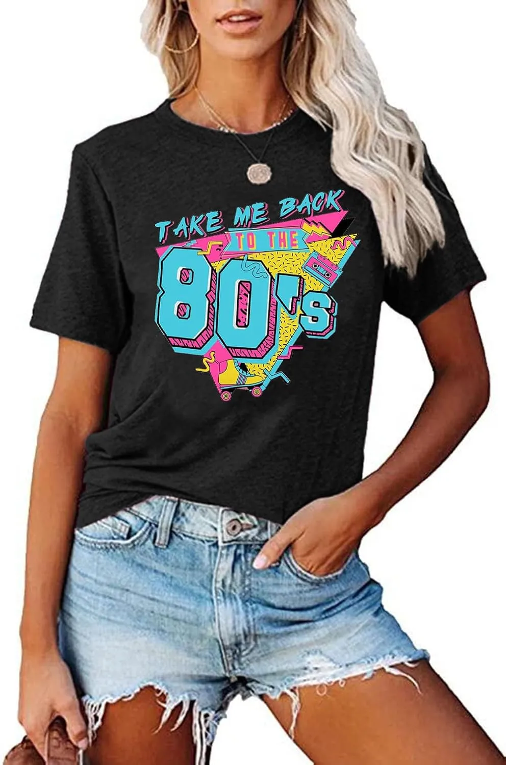 90s Outfit for Women Take Me Back to The 90's Shirt Vintage 80s T-Shirt Casual 90s 80s Nostalgia Tee Tops