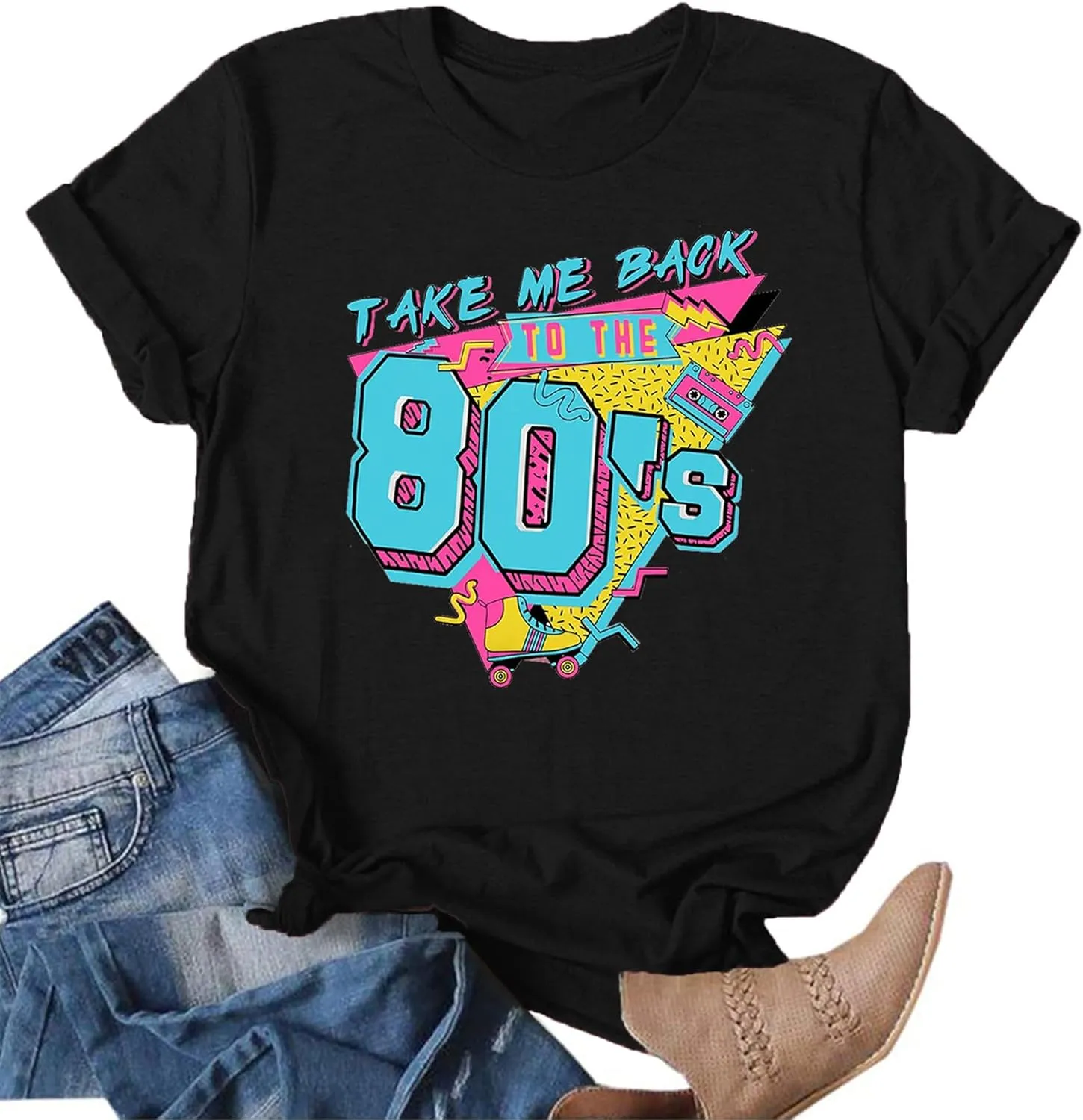 90s Outfit for Women Take Me Back to The 90's Shirt Vintage 80s T-Shirt Casual 90s 80s Nostalgia Tee Tops