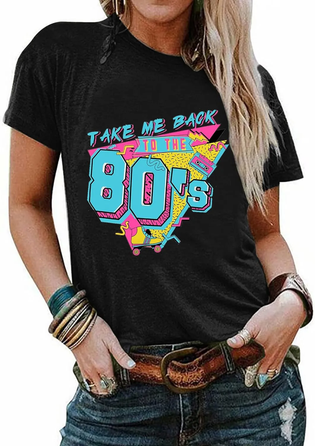 90s Outfit for Women Take Me Back to The 90's Shirt Vintage 80s T-Shirt Casual 90s 80s Nostalgia Tee Tops