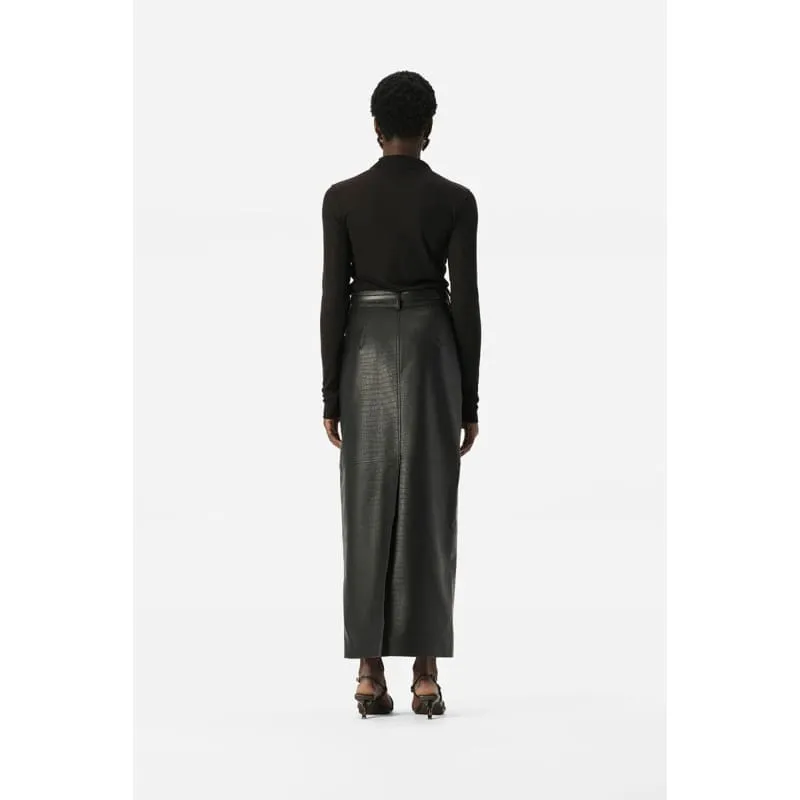 Akari Skirt | Black Croc