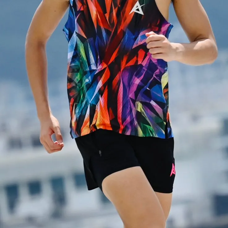 【屯門牛】AKIV 2-in-1 Trail Running Shorts Women | Inner Tight | Black