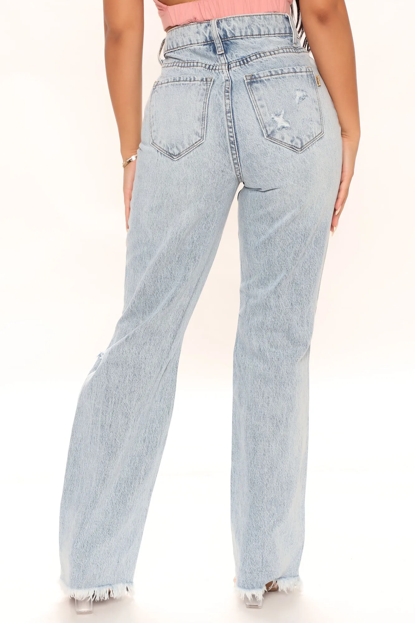 All You Need Straight Leg Jeans - Light Blue Wash
