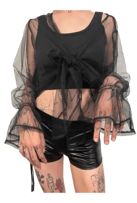 Black Mesh Bolero