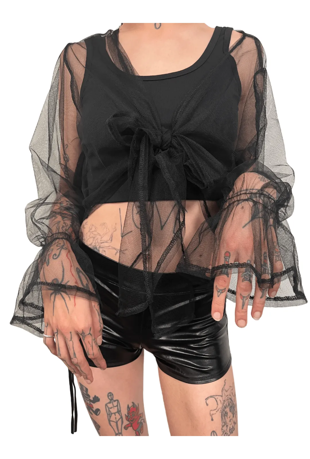 Black Mesh Bolero