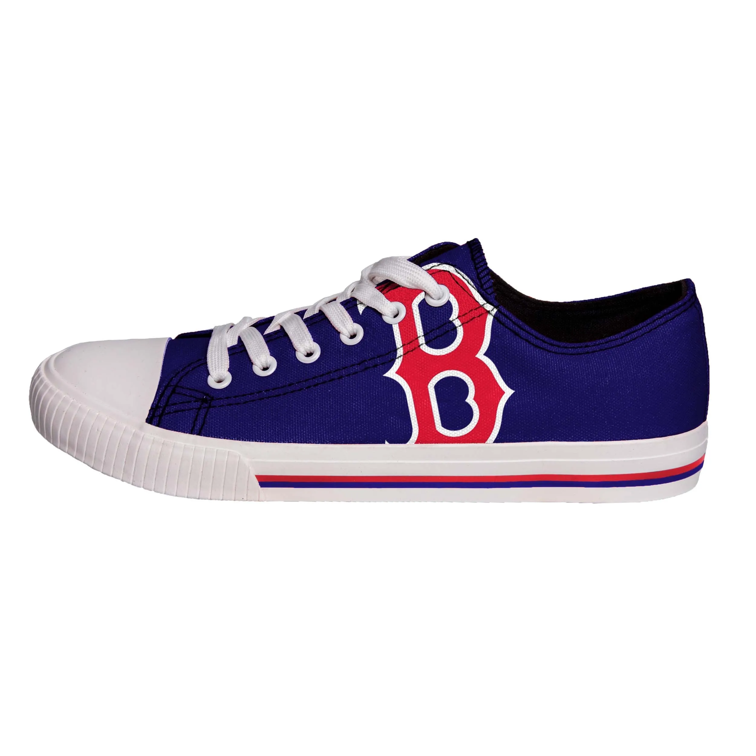 Boston Red Sox MLB Mens Low Top Big Logo Canvas Shoes