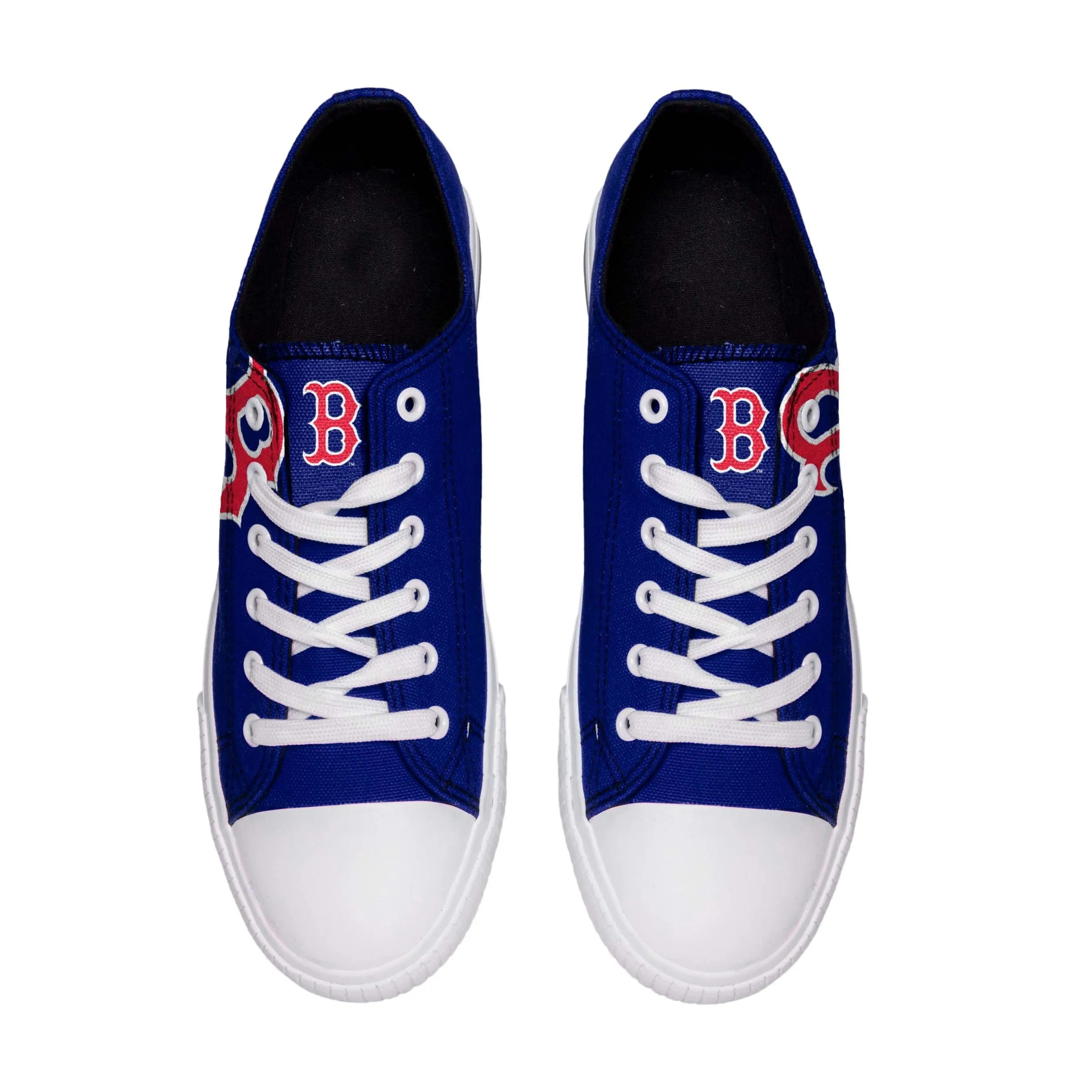 Boston Red Sox MLB Mens Low Top Big Logo Canvas Shoes