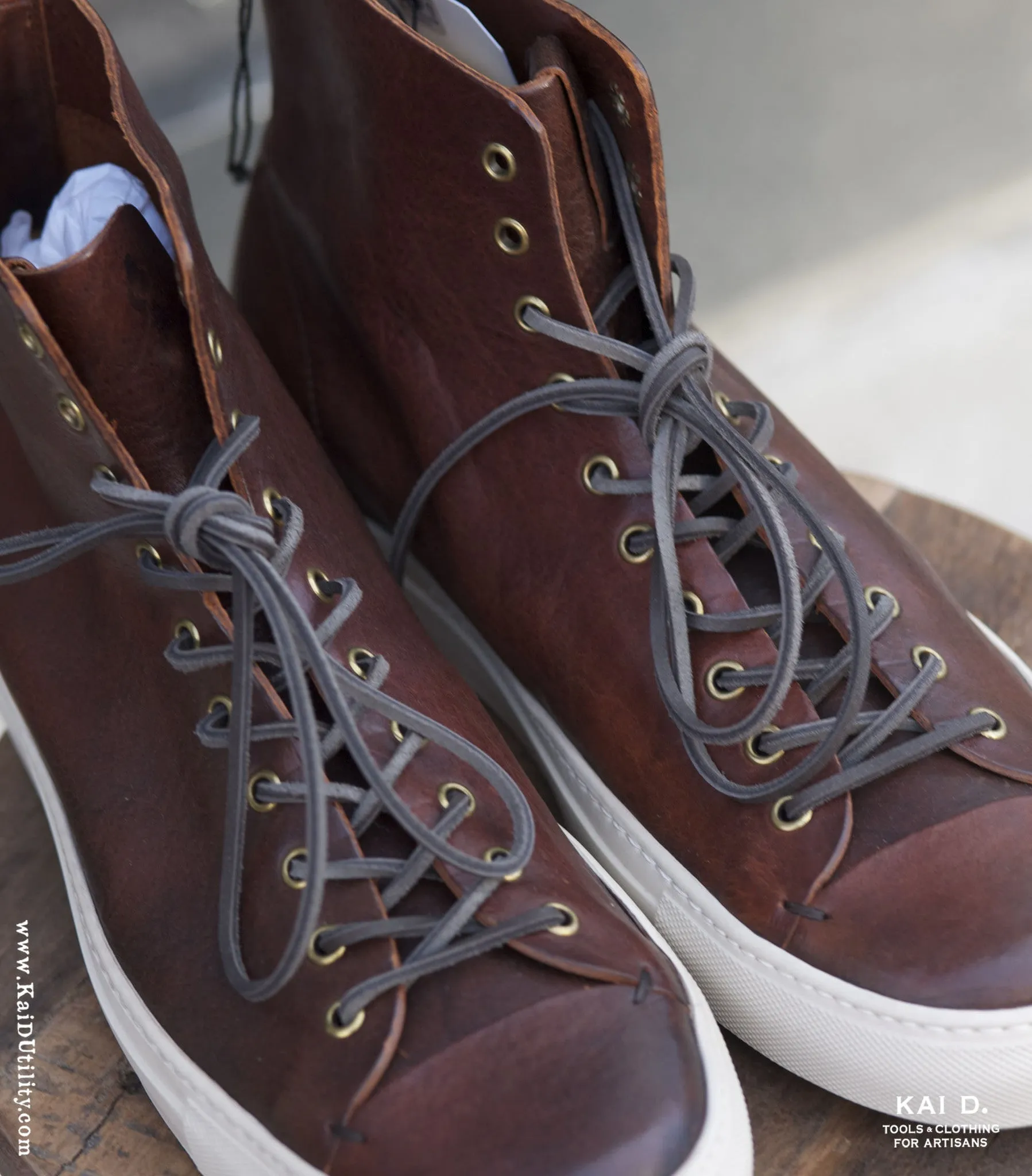 Buttero Leather High Top Shoes - 12