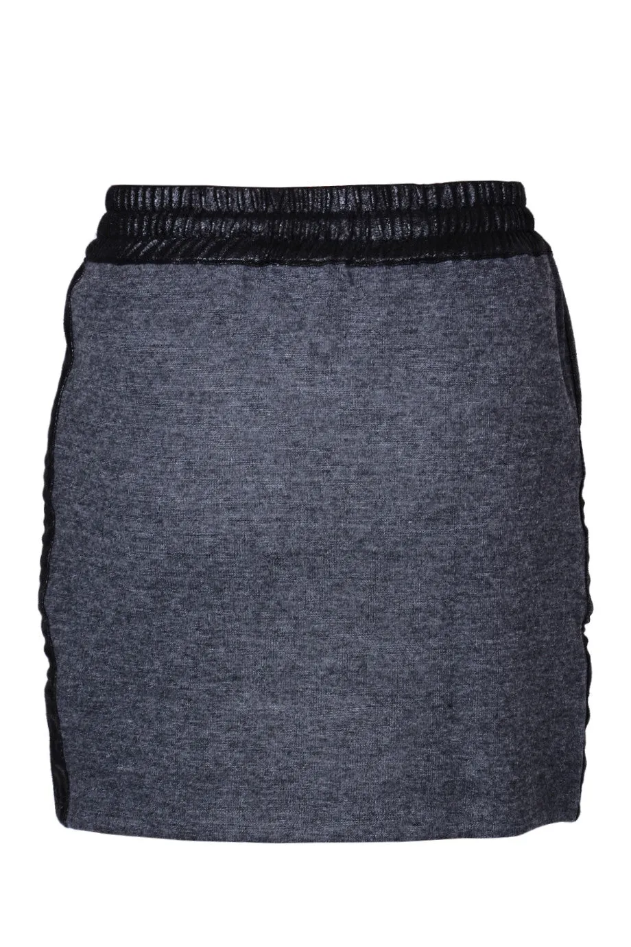 C BLOCK PIA Grey Elastic Drawstring Skirt