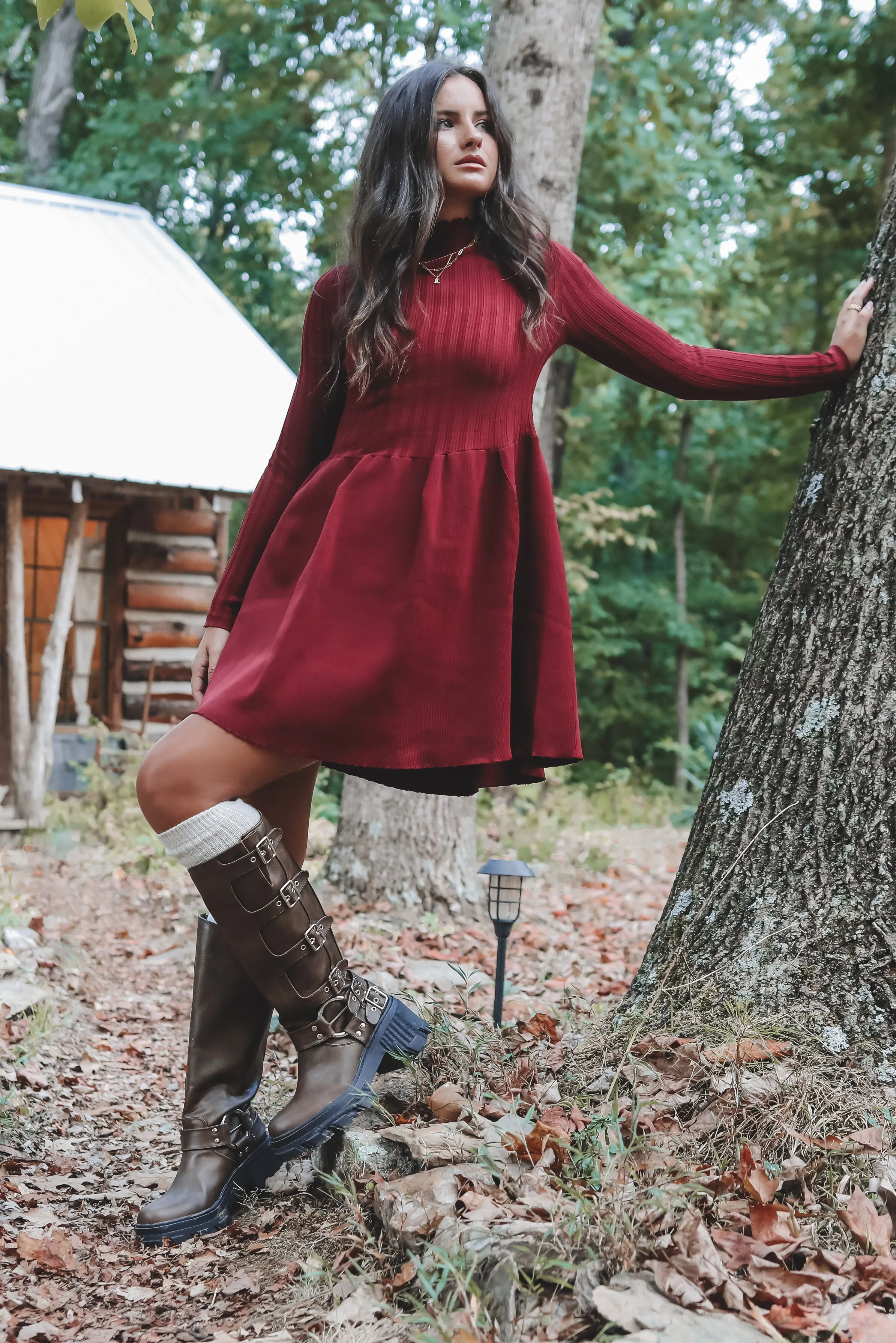 Cause A Scene Platform Moto Boots