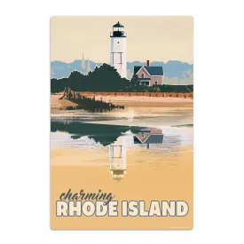 Charming Rhode Island Lighthouse State Travel Decal