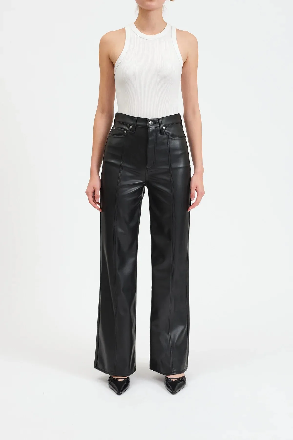 Daze Far Out Leather Center Seam