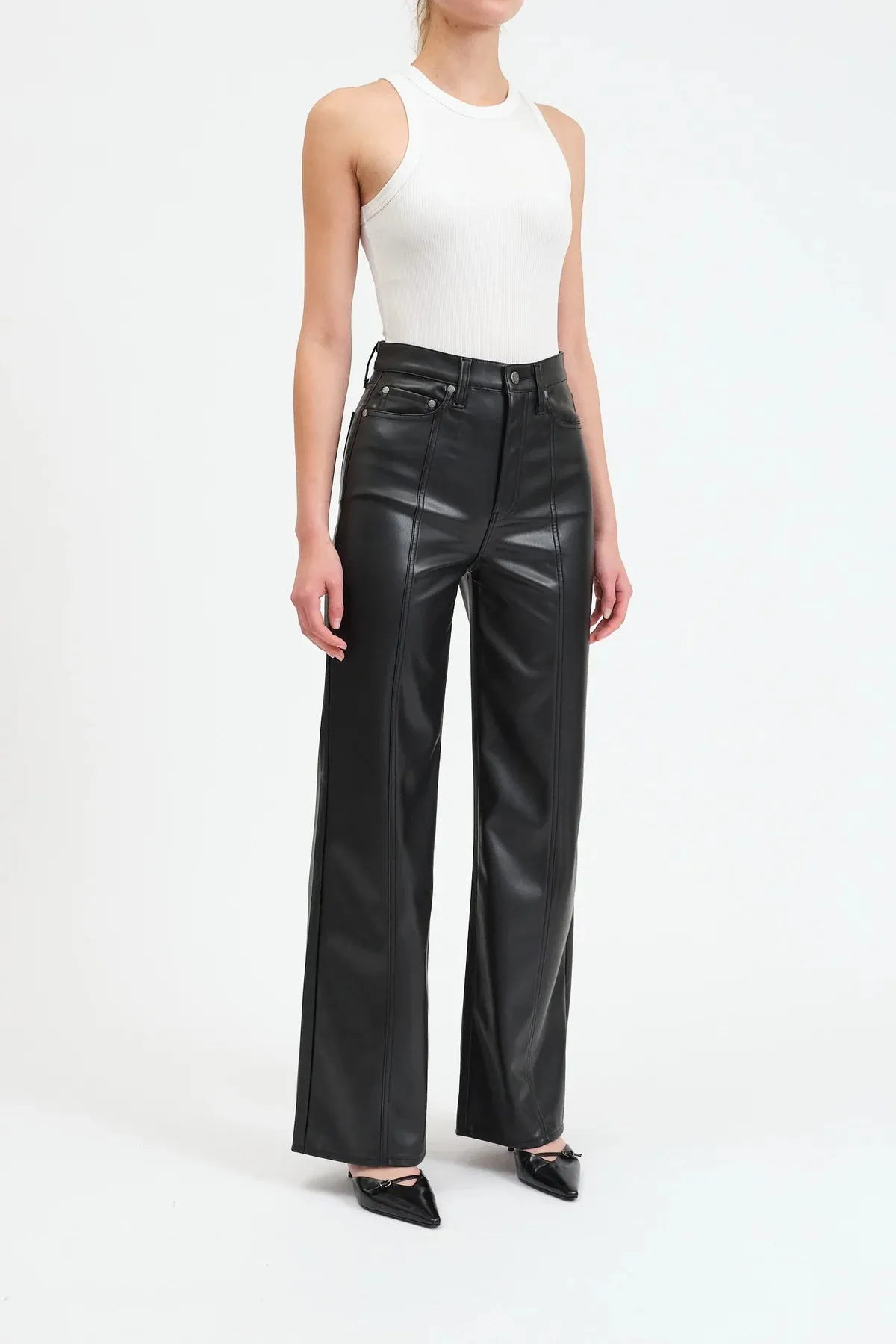 Daze Far Out Leather Center Seam