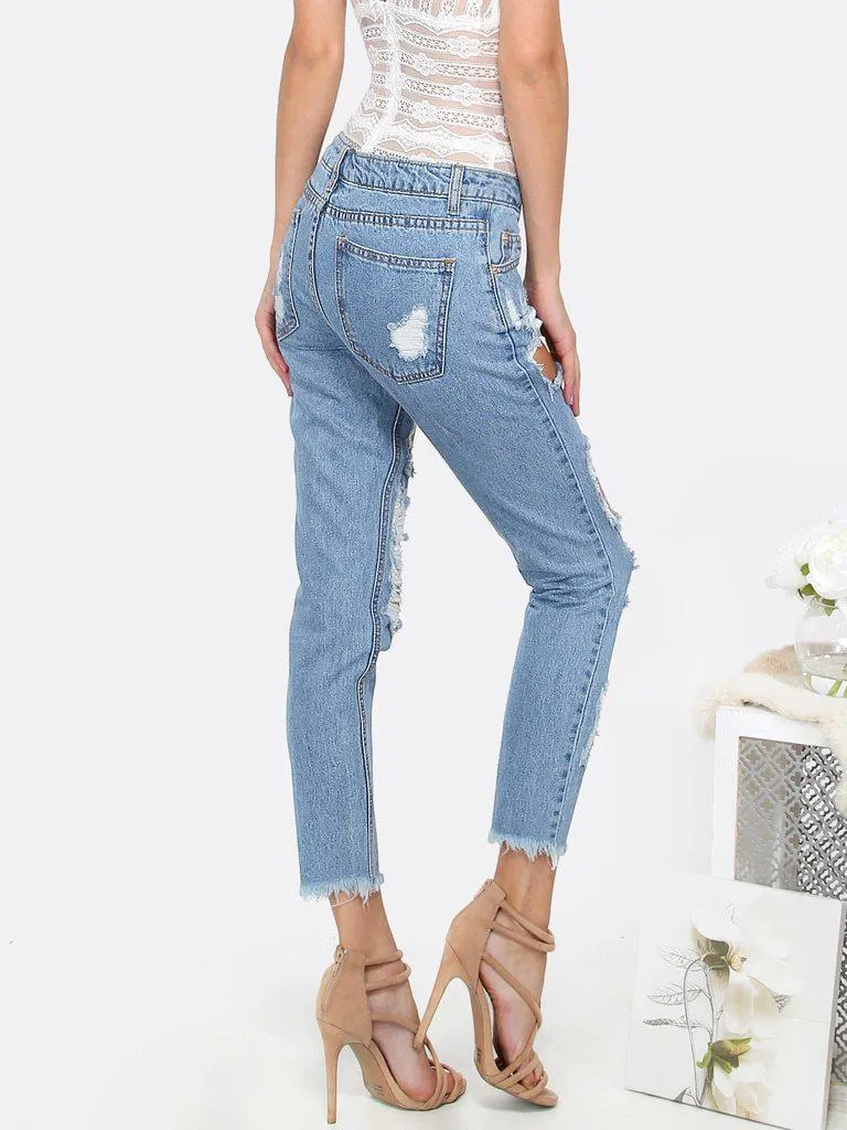 Extreme Distressing Jeans