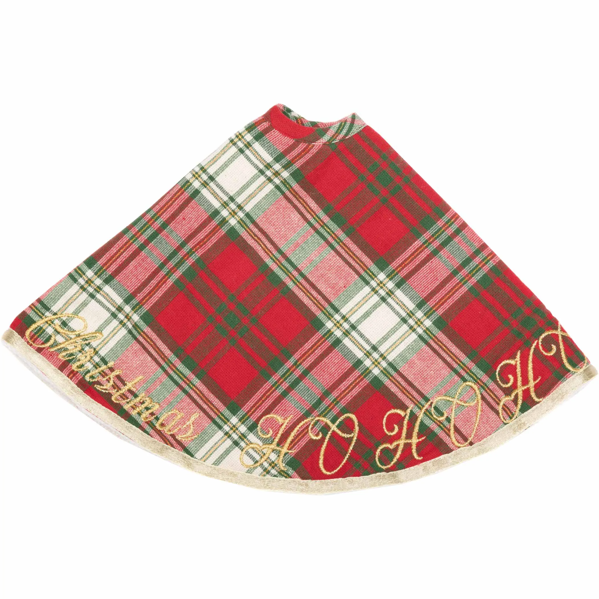 Farmhouse Christmas Tree Skirt HO HO Holiday Snowflake Decor VHC Brands