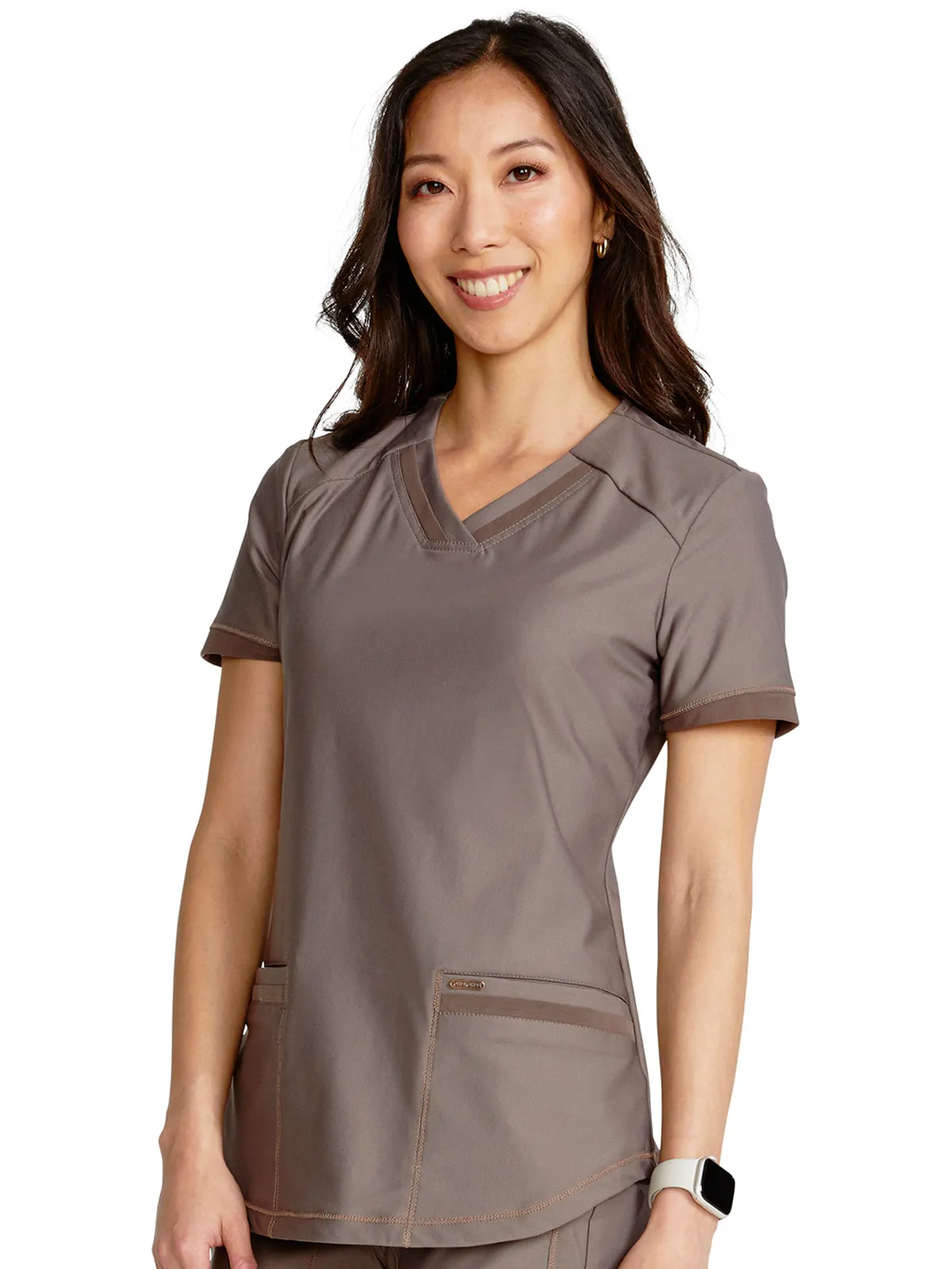 Form - Women's V-Neck Solid Top