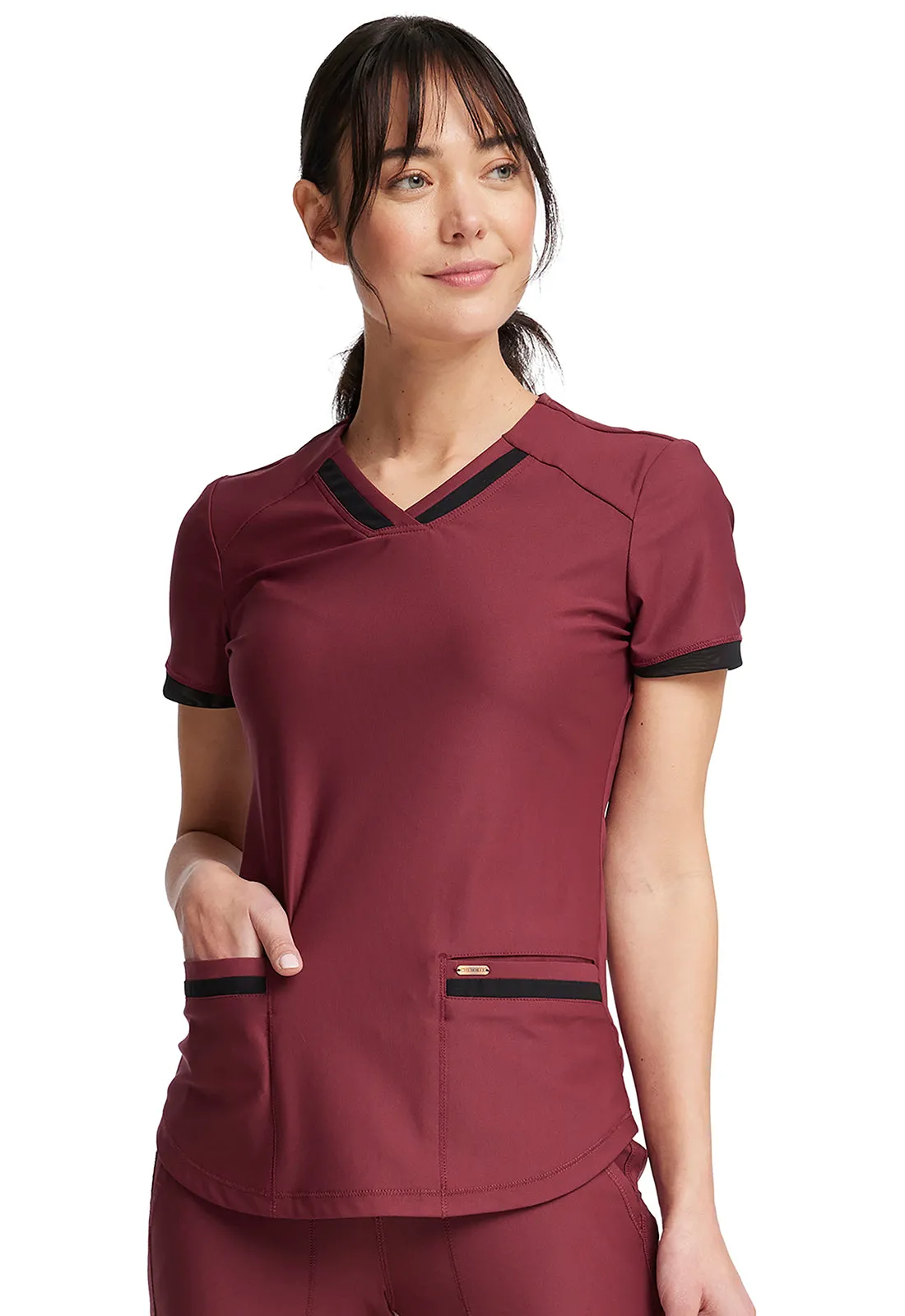 Form - Women's V-Neck Solid Top