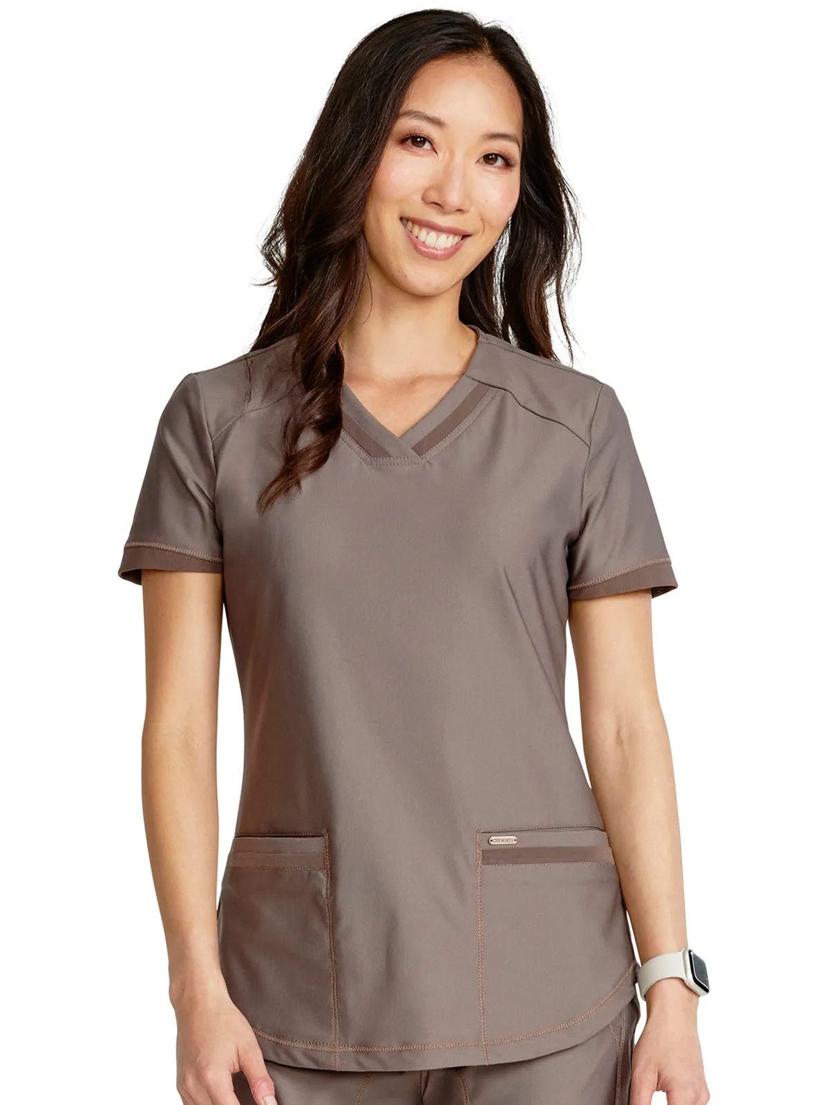 Form - Women's V-Neck Solid Top