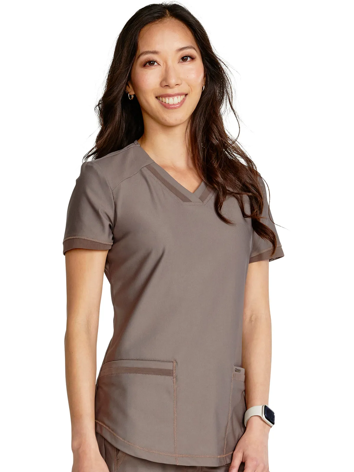 Form - Women's V-Neck Solid Top