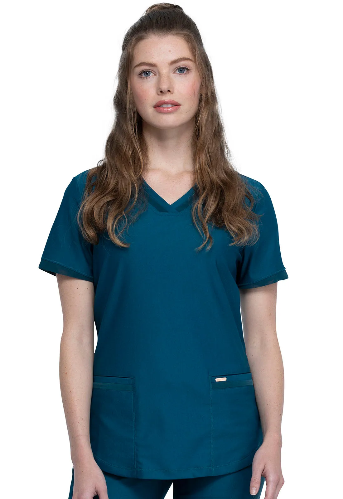 Form - Women's V-Neck Solid Top