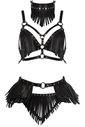 Fringe Boho Kink Leather Set