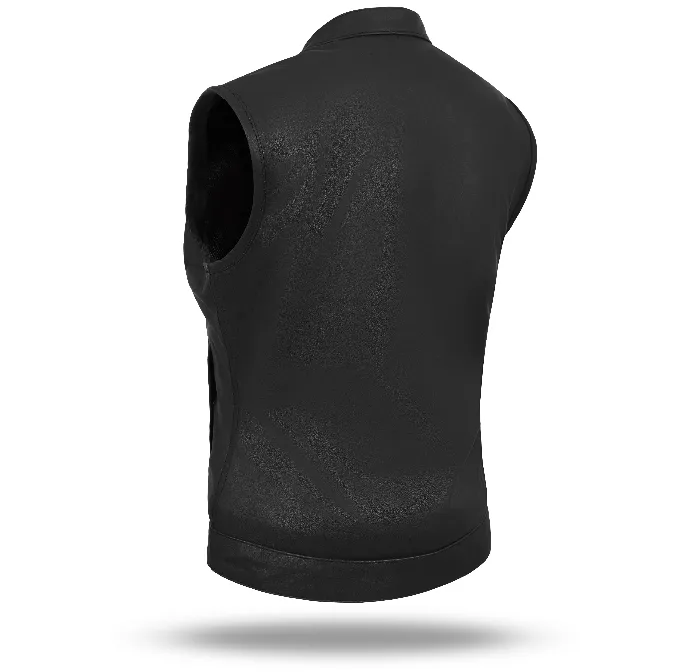 HL14516LAMB Women Black Vest made of Lamb Leather