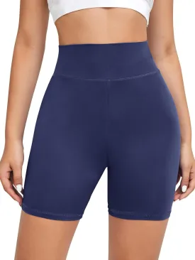 iloveSIA Women's Cotton Biker Short for Women High Waisted Tight Gym Yoga Workout Cycling Running Volleyball Shorts