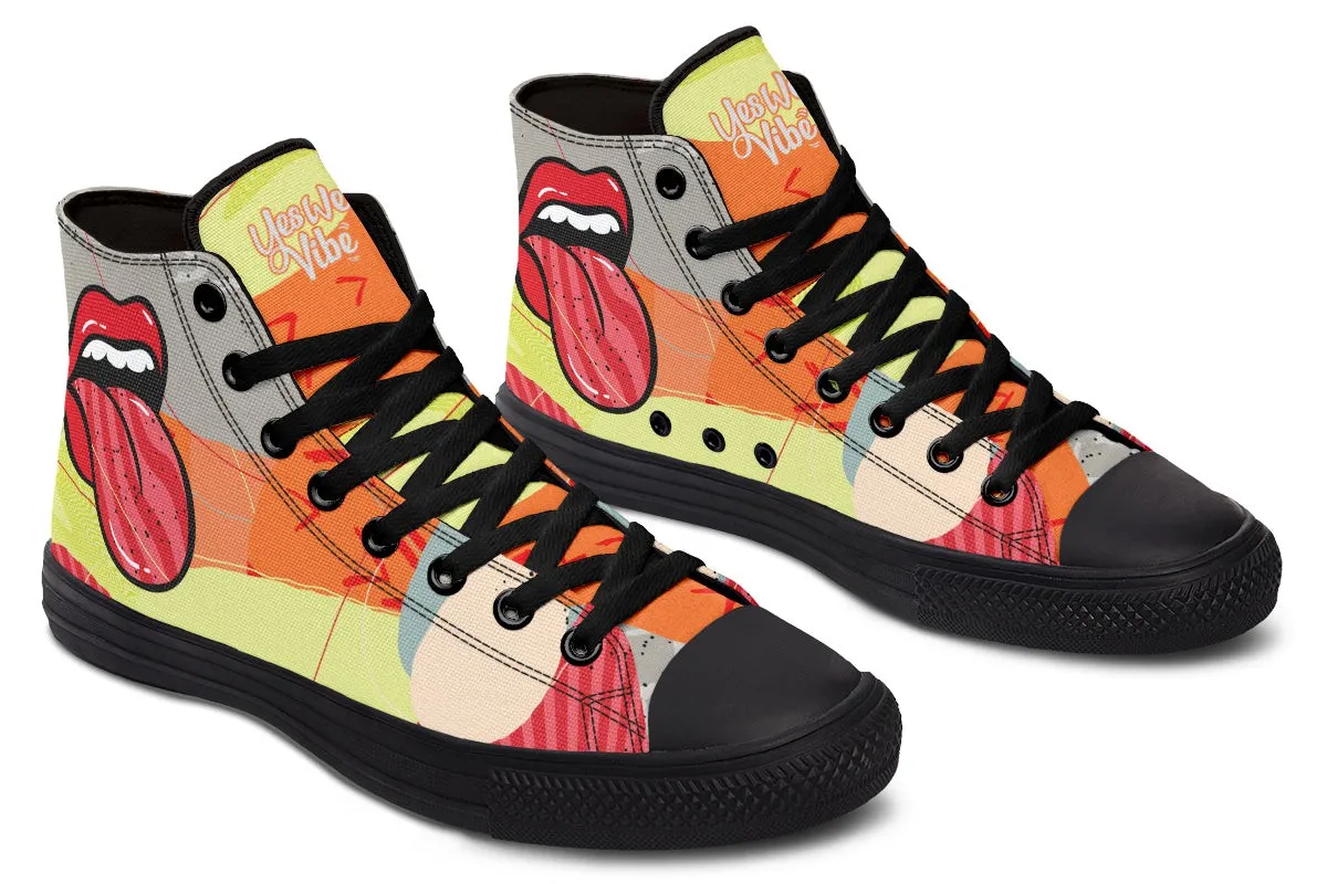 Immaculated Tongue Abstract Grayorangeyellow