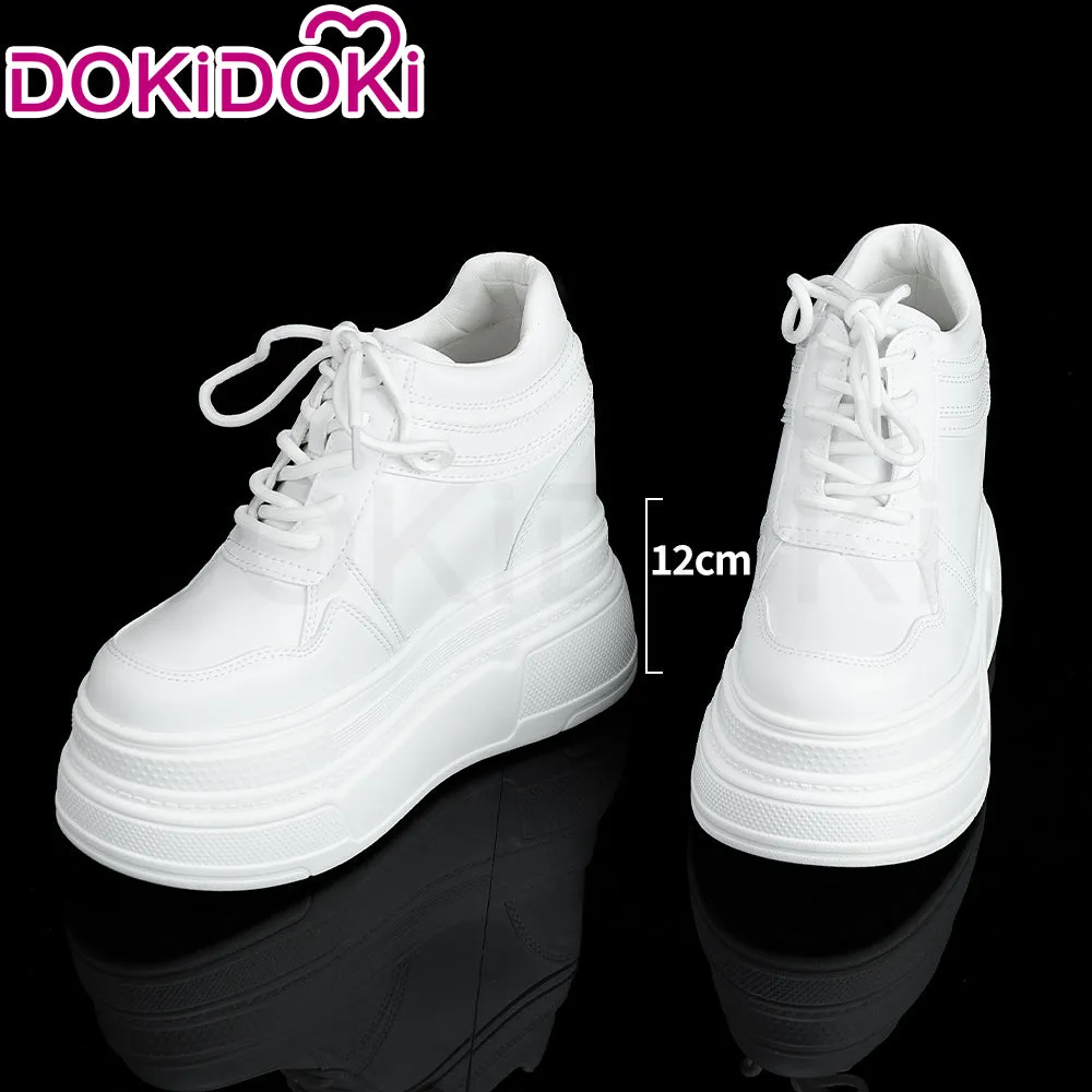 【In Stock】DokiDoki Height Increasing Shoes / Elevator Shoes Martin Boots Black White