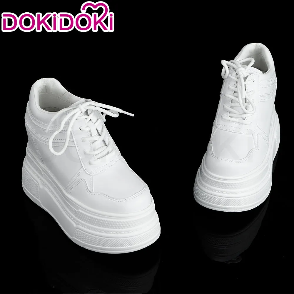 【In Stock】DokiDoki Height Increasing Shoes / Elevator Shoes Martin Boots Black White