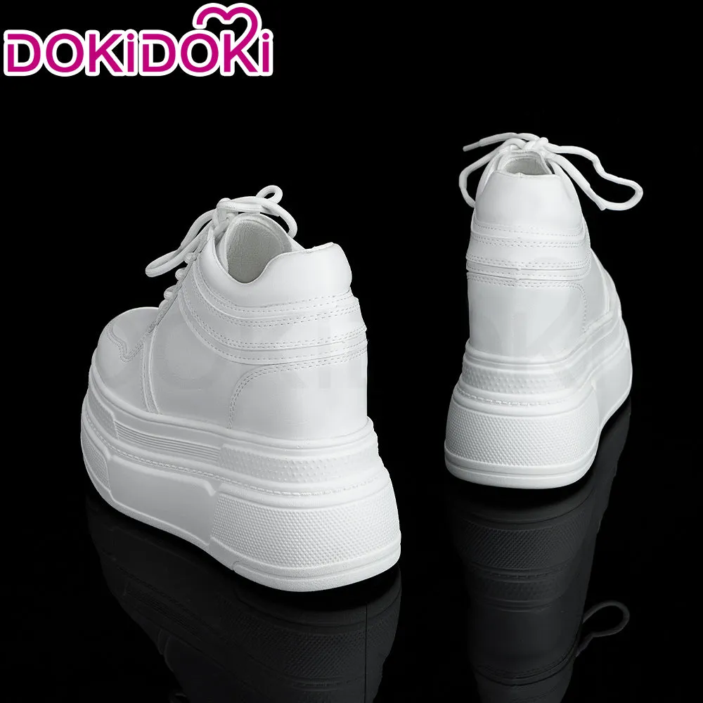 【In Stock】DokiDoki Height Increasing Shoes / Elevator Shoes Martin Boots Black White