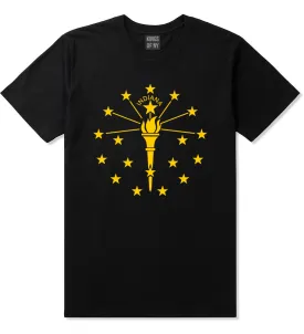 Indiana State Flag Outline Mens T-Shirt