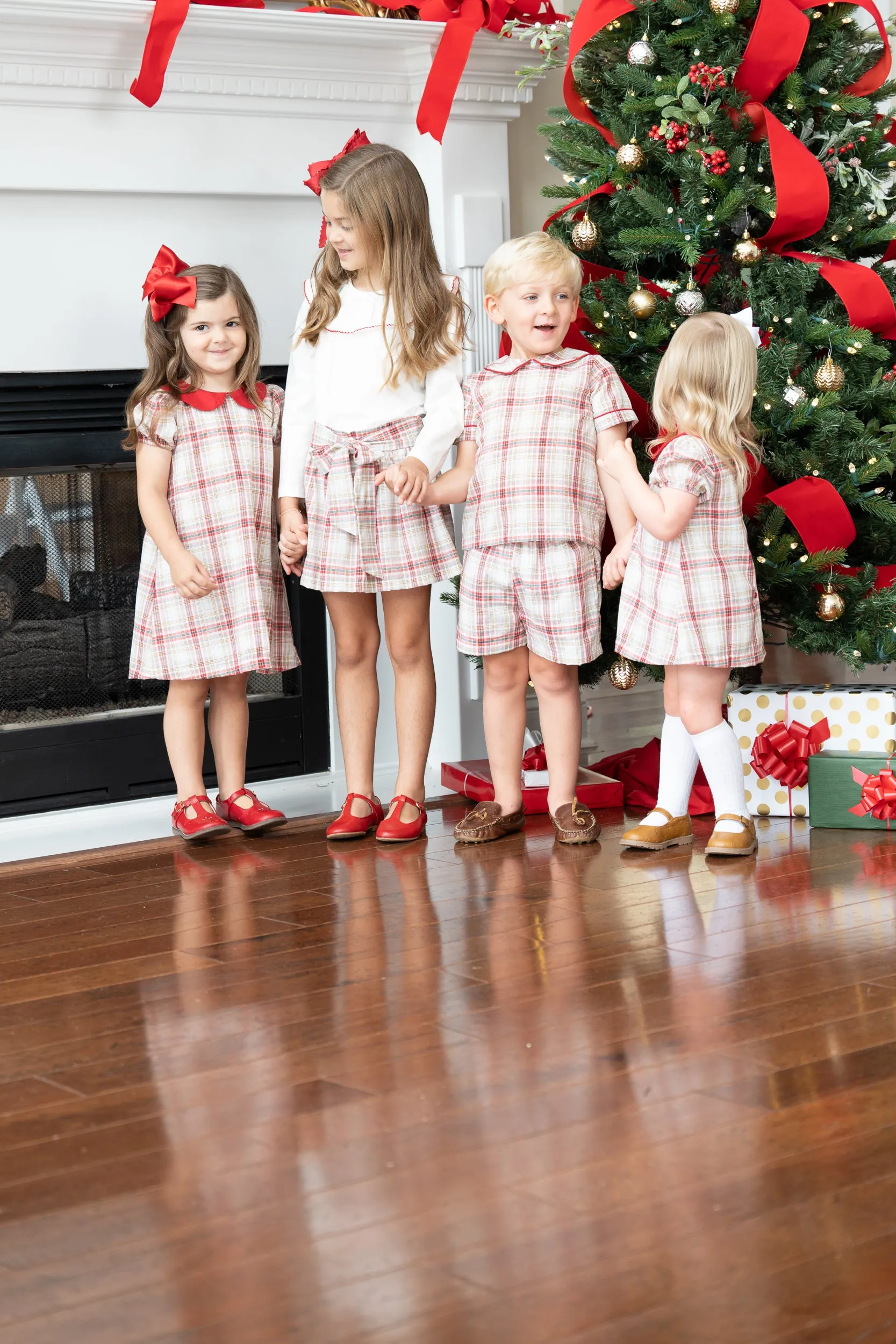 Lacey Festive Plaid Skirt