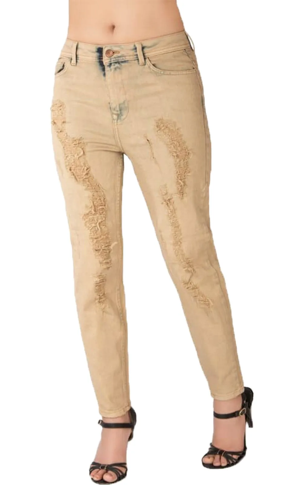 Ladies Ripped Stretch Jeans - 5/10/20 Pack