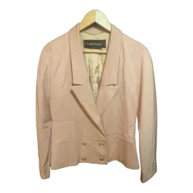 Louis Feraud Wool Pale Pink Skirt Suit UK Size 12