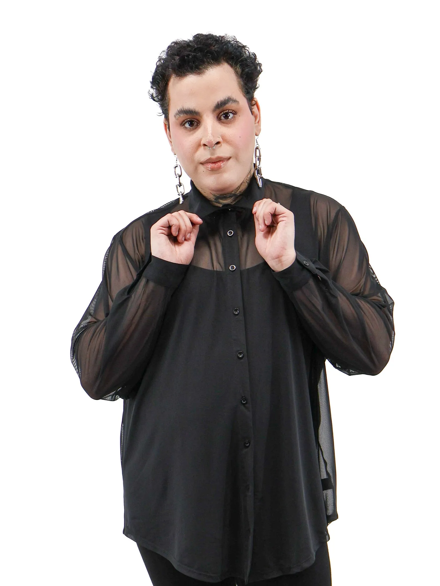 Mesh Memphis Oversized Shirt FOXBLOOD