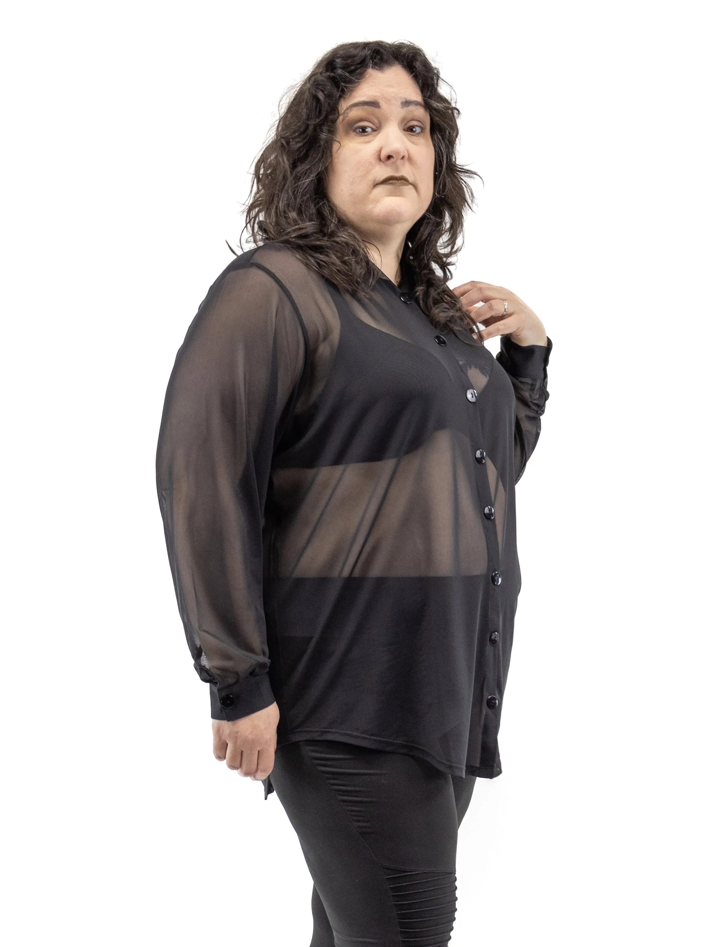 Mesh Memphis Oversized Shirt FOXBLOOD