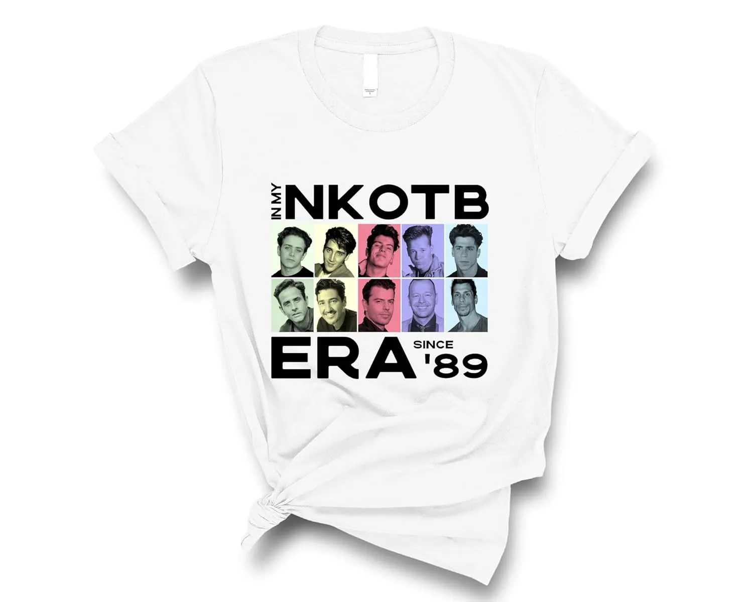 NKOTB Rock Concert T-Shirt, 90s Boy Band Music Shirt, Vintage Style NKOTB Tour Graphic Tee, Casual Rock Band Tee, Music Lover Gift T-Shirt (RED, ADULT SMALL)
