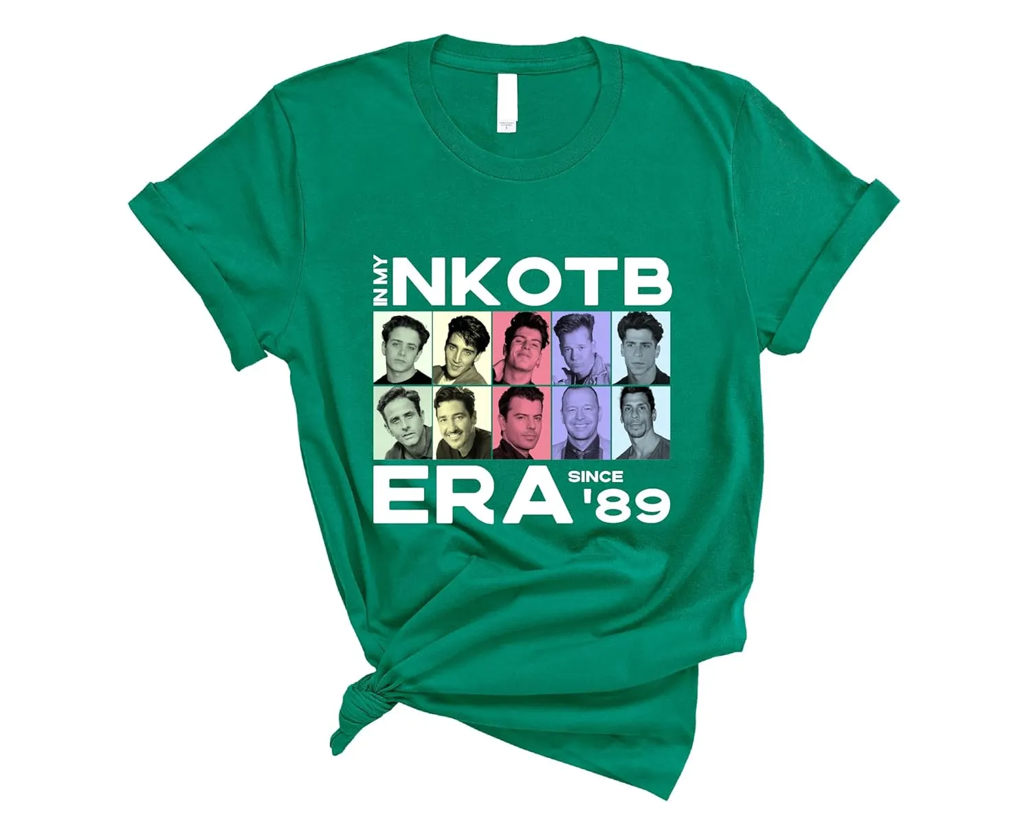 NKOTB Rock Concert T-Shirt, 90s Boy Band Music Shirt, Vintage Style NKOTB Tour Graphic Tee, Casual Rock Band Tee, Music Lover Gift T-Shirt (RED, ADULT SMALL)
