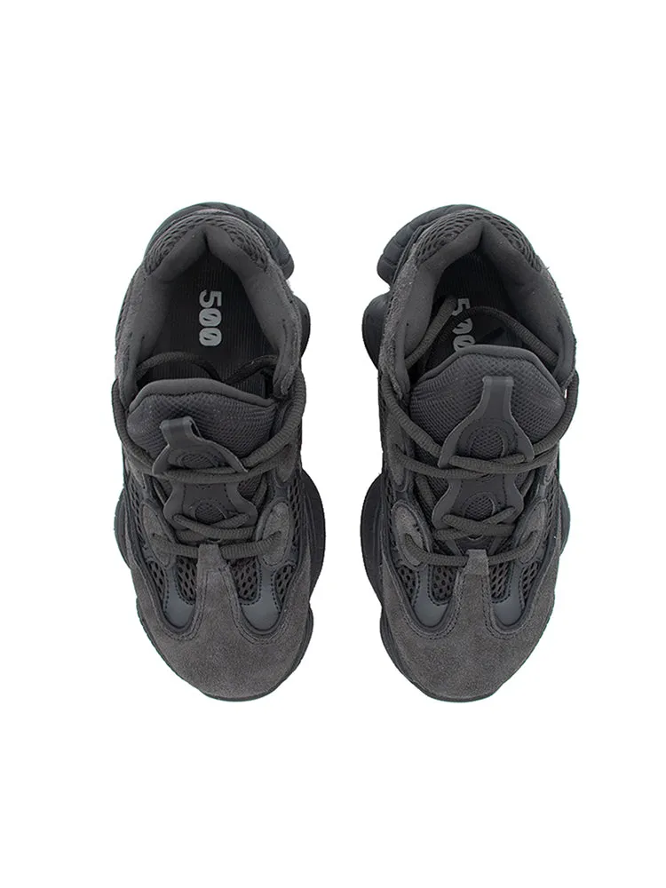 OEYES Ventilate Thick-Soled Sports Clunky Type Sneakers Black