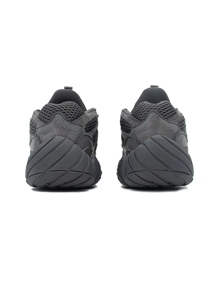 OEYES Ventilate Thick-Soled Sports Clunky Type Sneakers Black
