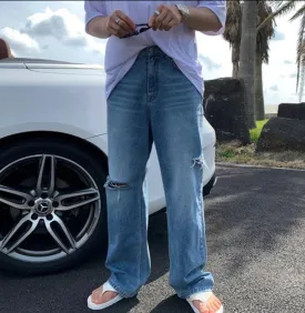 OH Ripped Side Detail Jeans
