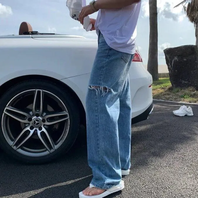 OH Ripped Side Detail Jeans