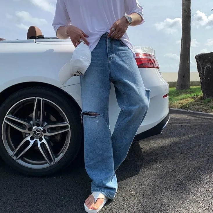 OH Ripped Side Detail Jeans
