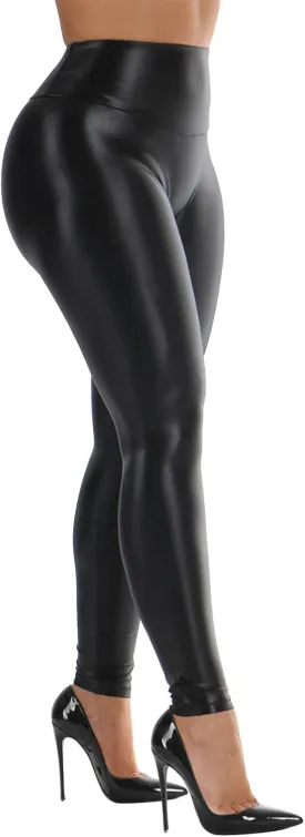 raita High Waist Faux Leather Leggings for Women Black PU Butt Lift Sexy Stretchy Sporty Leather Pants Causal