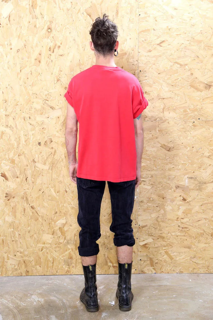 Red Salmon Print Tee
