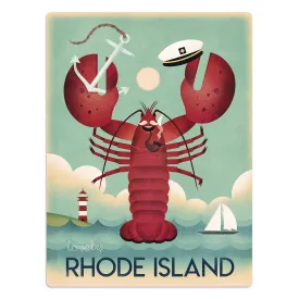 Rhode Island Lobster State Pride Decal