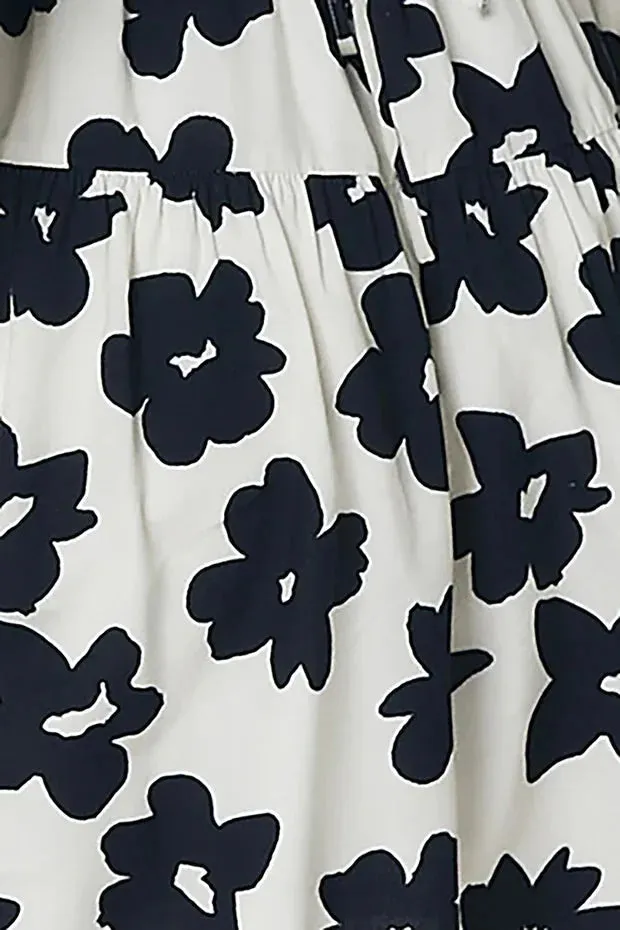 Rue Stiic Hallie Mini Dress in Black Daisy - Final Sale